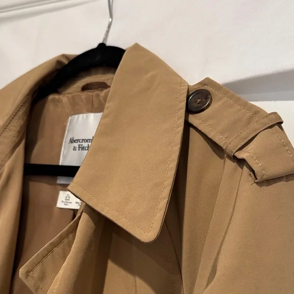 Abercrombie & Fitch Tan Trench Coat - Picture 8 of 9